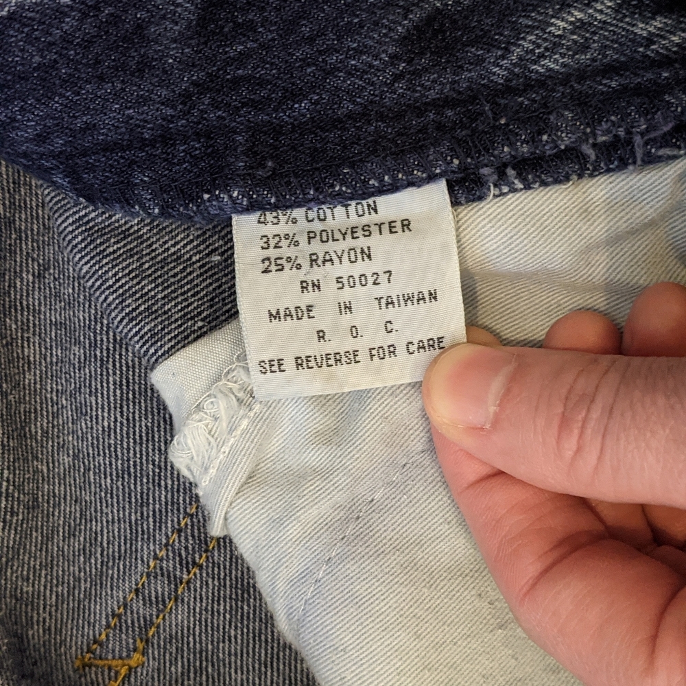 90s VINTAGE || Rio Denim Jeans || High Rise - Picture 5 of 7